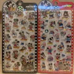 ミッキー＆ミニー 3Dシール 2枚セット 海外公式ライセンス品