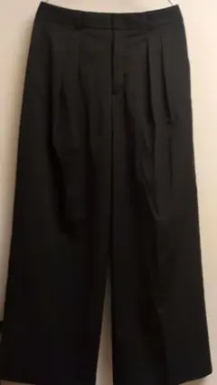 GU ブラック ワイドパンツ XL