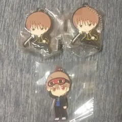 銀魂　沖田総悟　ラバーキーホルダー　3個セット