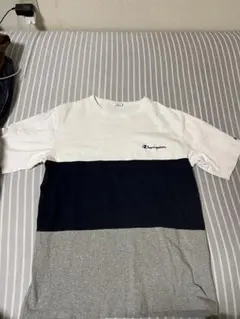 Champion Tシャツ X-LARGE ホワイト/ネイビー/グレー