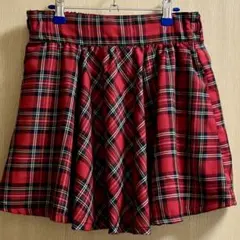 crystal clear タータンチェック フレアスカート ウエスト58〜64