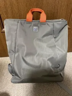 ROOTOTEグレー オレンジ ハンドル リュックのサムネイル