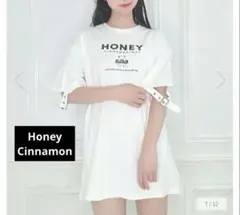 ★美品★ Honey Cinnamon ベルトスリーブロゴTシャツのサムネイル