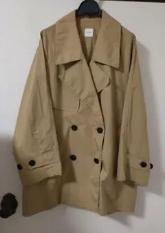 スピックアンドスパン　C/Pミドル丈トレンチコート　ベージュ38