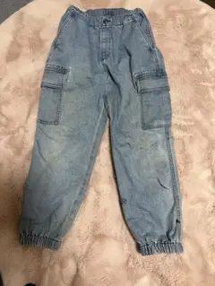 UNIQLO カーゴパンツ 140サイズ ライトブルー