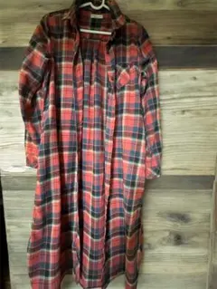 ロングシャツワンピース