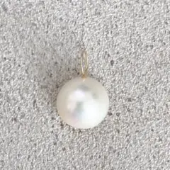 023 半球パール　ペンダントトップ　14Kgf ネックレス　マベパール13mm