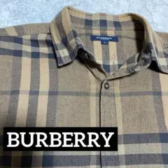 BURBERRY LONDON ノバチェック シャツ L ベージュ