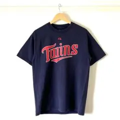 【良品】マジェスティック MLBツインズ マウアー 背番号7 Tシャツ 紺 Mのサムネイル