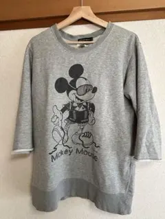ディズニー　ミッキー七分　スエット生地
