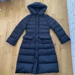 ユニクロ　+J ライトダウンロングコート　S ブラック