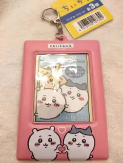 ちいかわ　ハチワレ　うさぎ　カードケース　ピンク　ナガノ