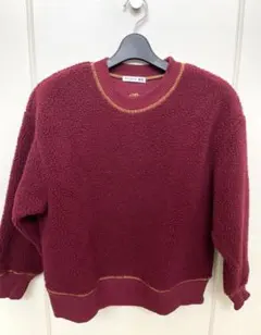 JWA⭐︎人気完売品レア【ユニクロ】ボアフリースプルオーバー（長袖）ボルドー S
