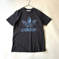 アディダス Tシャツ トレフォイル ロゴ 半袖 M ブラック ストリート 人気