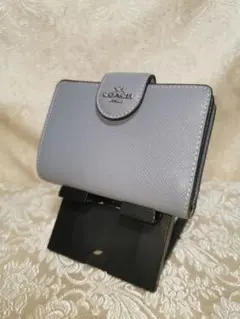 コーチ　COACH　二つ折り財布　6390　ブルーのサムネイル