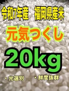 超メルカリ市】】まんぷく応援米 福岡県産米 20kg米 20キロ 送料無料