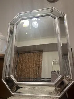 セール】塩川光明堂 丸鏡 ウォールミラー 直径45cm レトロミラー