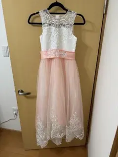 レース装飾リボン付きドレス 140cm