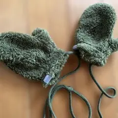 【未使用品】THE NORTH FACE フリースミトン オリーブグリーン