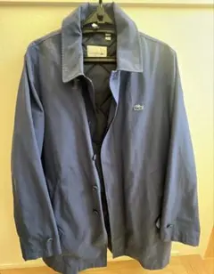 LACOSTE ラコステ ネイビー ステンカラーコート　サイズ　US L
