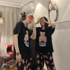 パジャマ ルームウェア 夏 夏用部屋着 半袖 上下セット レディース メンズ