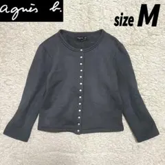 【美品】agnes b アニエスベー カーディガン プレッション 2