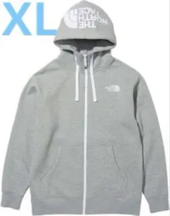 ノースフェイスジップパーカーグレーXL