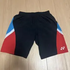 YONEX ハーフパンツ S 黒/赤/青　ヨネックス