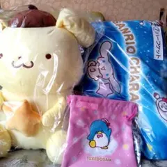 サンリオキャラクター大賞当たりくじハーフケットポムポムプリンぬいぐるみ