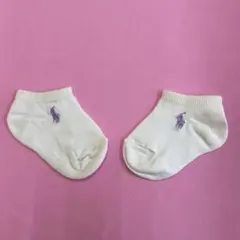 #ラルフローレンRL⭕️⚫️ポロ刺繍 ベビー靴下 6〜12ヶ月