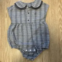 チェック柄ロンパース 70サイズ