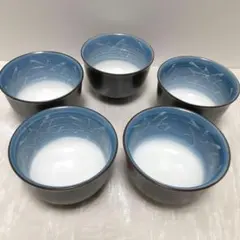 新品 有田焼 湯呑み茶碗 幸山　染付　内絵　茶器　食器 ヴィンテージ　来客用