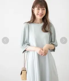 Sonny Lebel プリーツスリーブカットワンピース