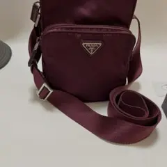 【中古品】　PRADA プラダ ナイロン レザー ショルダーバッグ