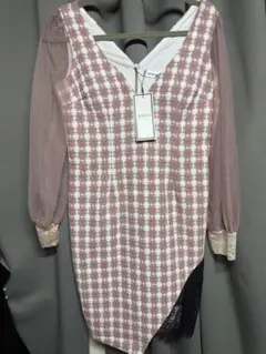 JEWELS ピンク・ホワイトチェック ドレス