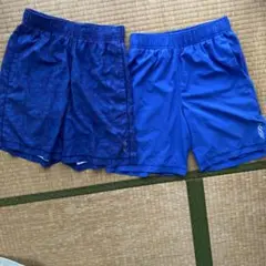 ハーフパンツ2枚セット SS 青