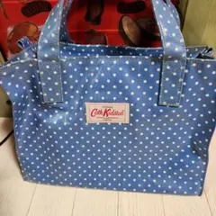 Cath Kidston ドット柄 トートバッグ ブルー