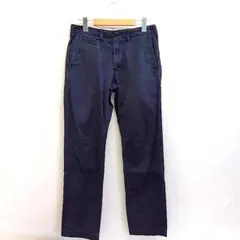 【UNIQLO／ユニクロ】チノパン　ストレート　W73　L76　ネイビー
