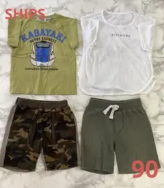 男の子　90 Tシャツ　ハーフパンツ　シップス　オールドネイビー　シューラルー