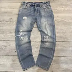 リーバイス 501CT ホワイトオーク コーンデニム ダメージ加工