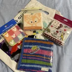 ディズニー　ミニタオル３枚&ウォッシュタオル