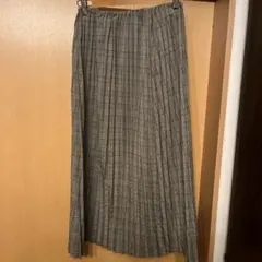 チェックプリーツロングスカート　アズノウアズピンキー