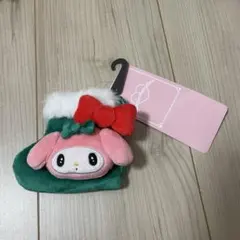 산리오 アベイル クリスマス ソックス マスコット ミニポーチ 마이멜로디