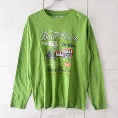 BACK POINT バックポイント ロンT 長袖 Tシャツ アメカジ 緑 L