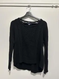 バーバリーブルーレーベル　ケーブルニット セーター 38