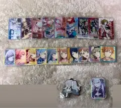 プロセカ　ウエハース　ステッカー　缶バッジ　ラバーストラップ　セット