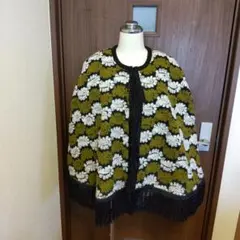 最終値下げ美品JOY COUTUREマント ポンチョ刺繍&房インポート フランス