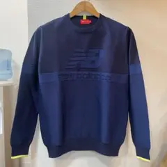 美品 New Balance Golf クルーネック ニットセーター ネイビー
