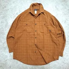 04年製 Patagonia オーガニックコットン チェックシャツ ルーマニア製