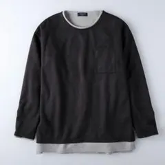 BACK NUMBAR スウェード風レイヤード